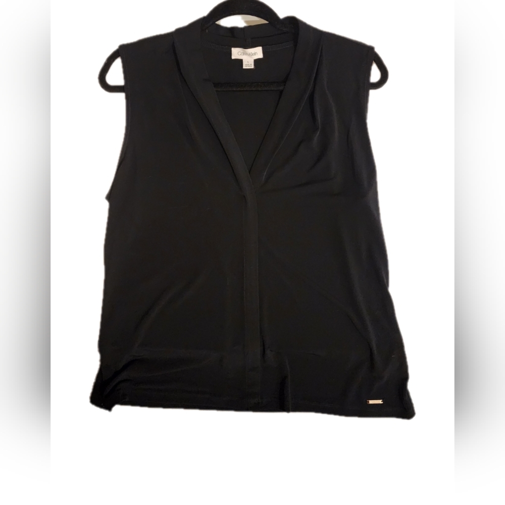 Calvin Klein Black Sleeveless Blouse